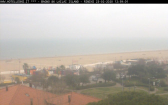 Imagen de vista previa de la cámara web Rimini - Beach at Hotel Plaza